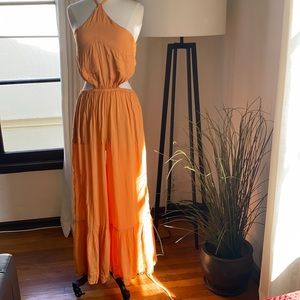 Marigold Halter Jumpsuit Size M
